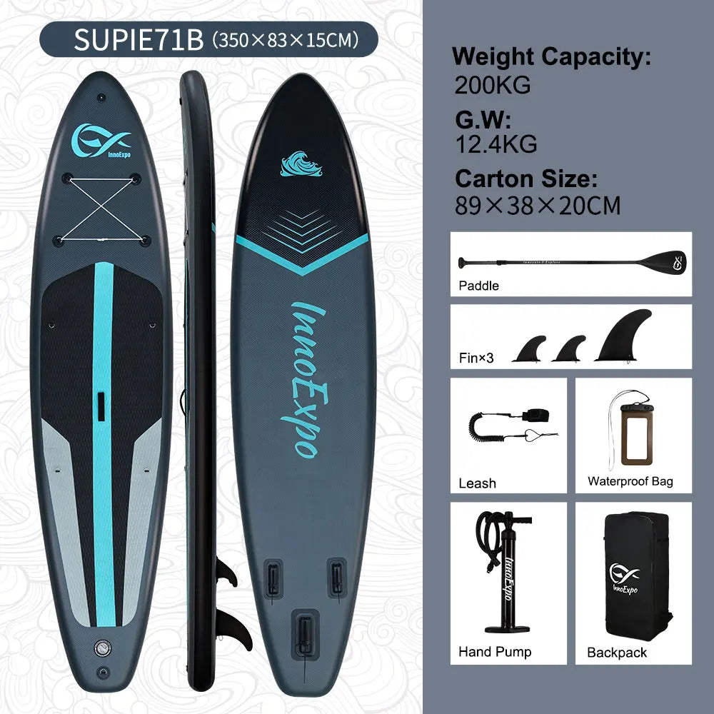Tabla de Paddle Surf Inflable InnoExpo, Tabla de Surf, Tabla de SUP, Antideslizante, para Deportes Acuáticos
