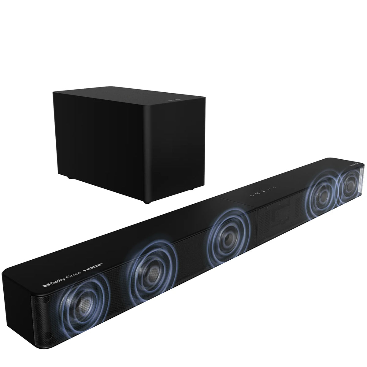 Barra de Sonido ULTIMEA 5.1CH con Subwoofer, Dolby Atmos, VoiceMX, BassMX, APP, Barra de Sonido de 340W para Smart TV, Sistema de Sonido de Cine en Casa