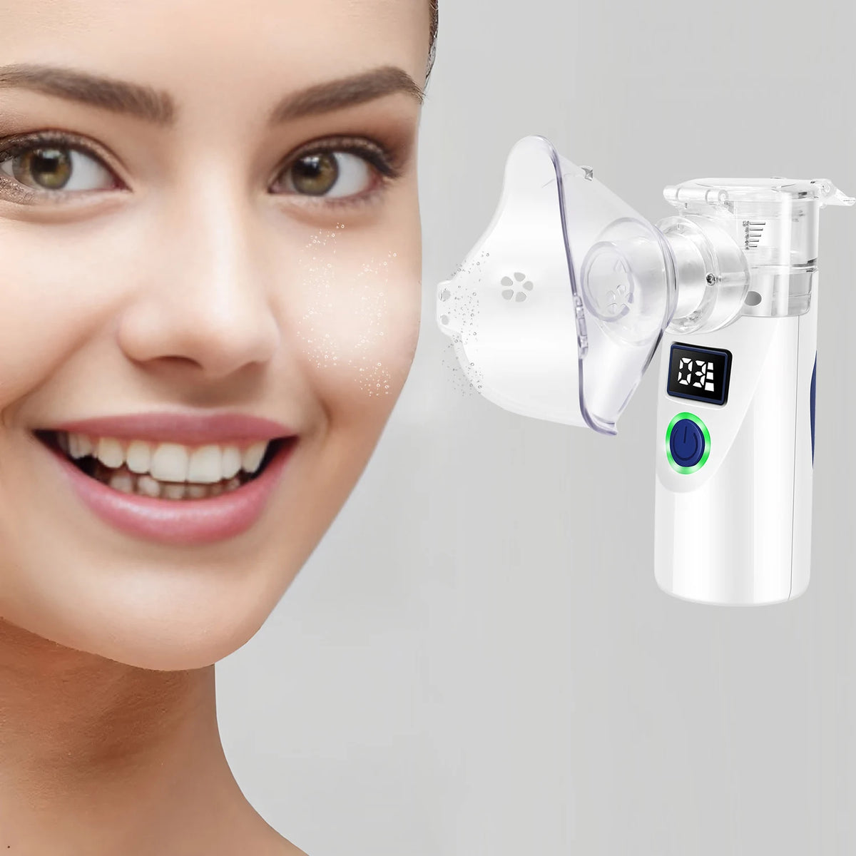 Vaporizador Facial Portátil Mini - Aparato Hidratante con Spray Frío Nano, Humidificador de Belleza para el Cuidado de la Piel
