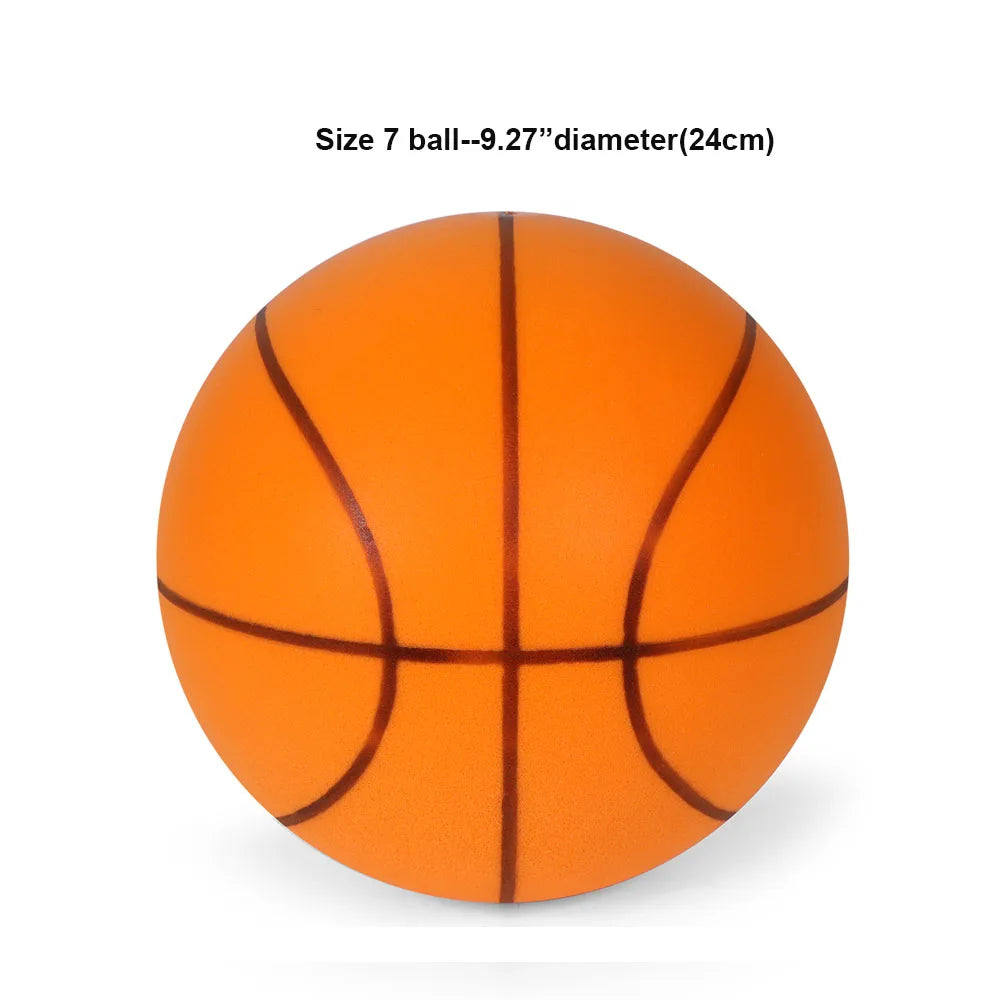 Pelota de baloncesto de goteo silenciosa para interiores, tamaño 3/5/7, de alto rebote, silenciosa, sin desformación, para entrenamiento de baloncesto en interiores
