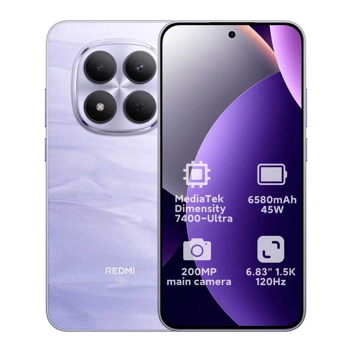 Global Version Redmi Note 15 Pro 5G Dimensity 7400-Ultra 256GB 512GB Smartphone 6580mAh 45W Battery 200MP OIS Main Camera Xiaomi Cellphone
