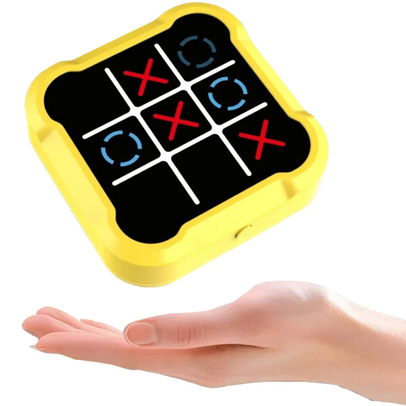 Tablero de ajedrez electrónico de tres en raya, juguete educativo de estrategia multifuncional para niños, juego mental interactivo, diversión entre padres e hijos