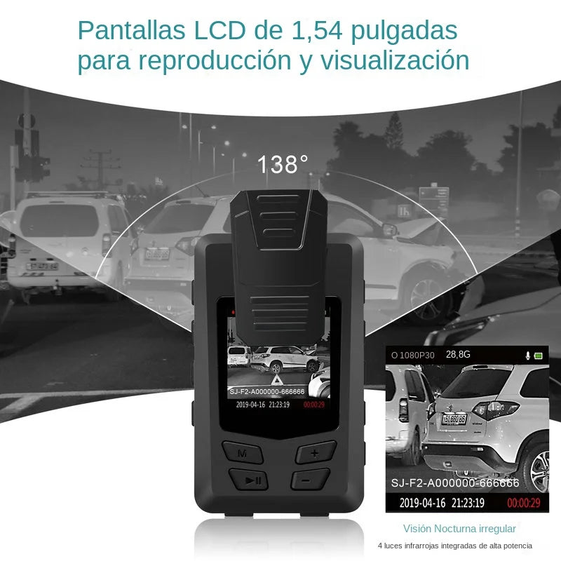 Cámara corporal de policía A23 HD 1080P DVR cámara de seguridad de vídeo IR visión nocturna Mini videocámaras con grabación de batería de larga duración de 14 H