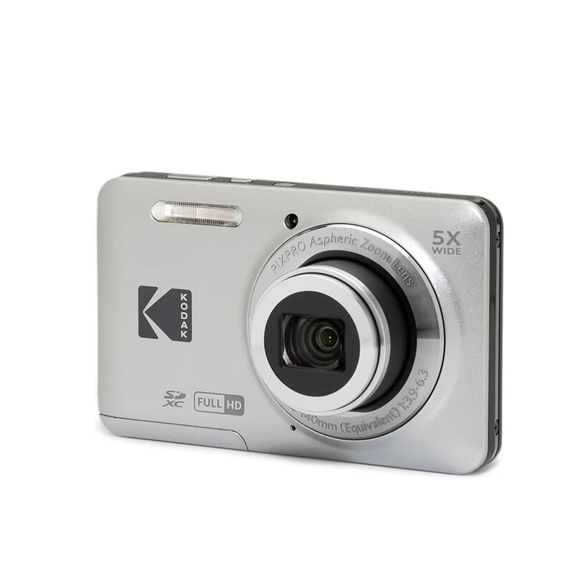 Cámara digital KODAK PIXPRO FZ55 1080P Full HD con video, pantalla LCD de 2.7'', zoom óptico 5X, gran angular de 28 mm, 16MP, para vlogging, paisajes y uso doméstico.