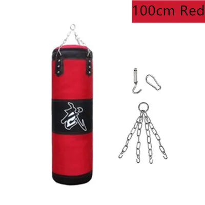 Saco de arena de boxeo profesional sin relleno, accesorio colgante para MMA, Muay Thai, Kickboxing, Taekwondo, 100/120cm