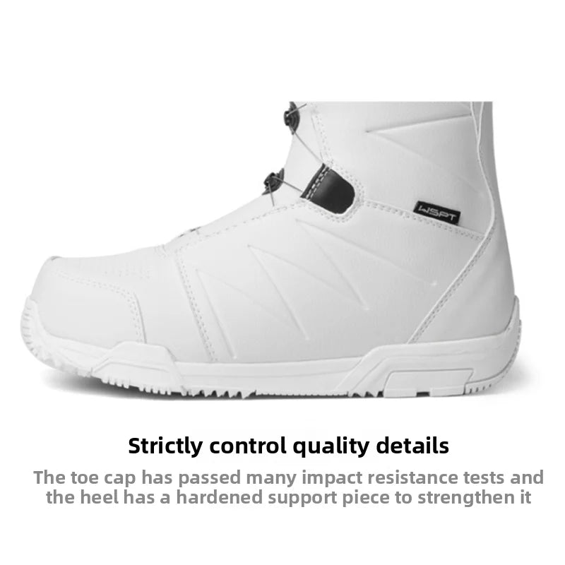 Botas de Snowboard para Adultos, Antideslizantes, Impermeables, con Forro de Terciopelo, Sistema de Cordones de Alambre de Acero, Diseño de Ajuste Rápido, Botas de Snowboard de Calzado Directo