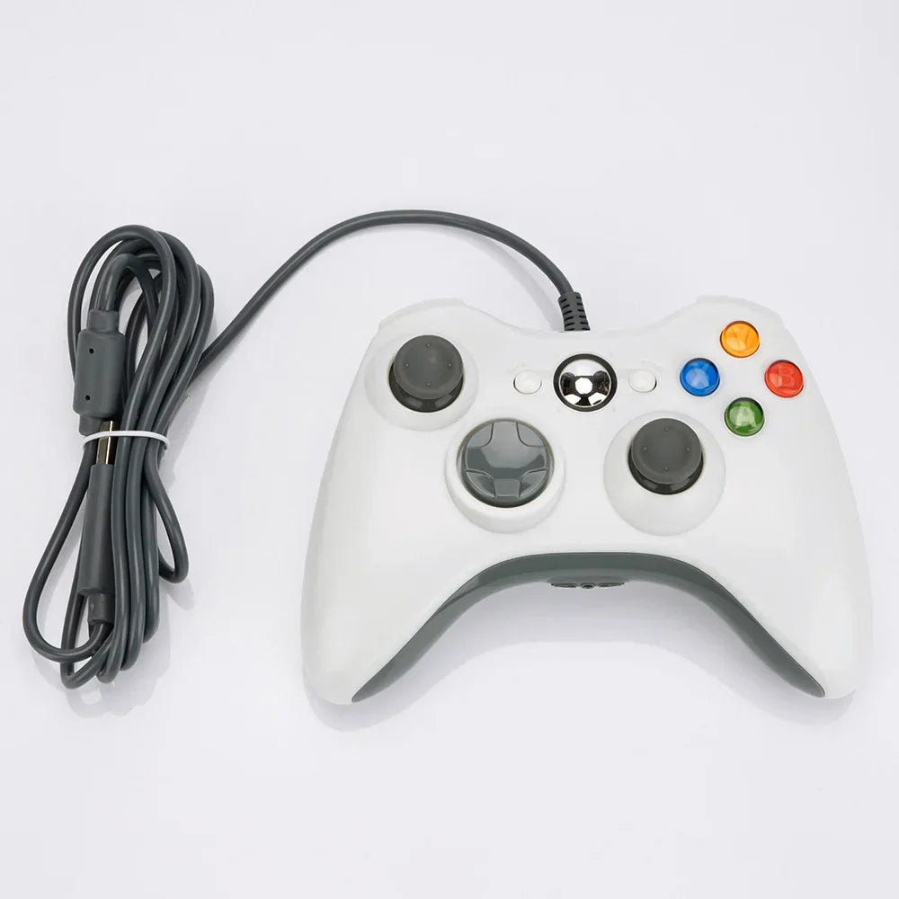Controlador inalámbrico/con cable para controlador de juego Xbox 360 con Turbo de doble vibración Compatible con Xbox 360/360 Slim y ventana de PC