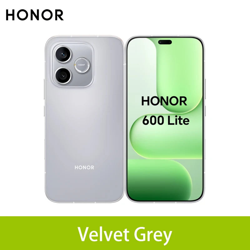 Smartphone HONOR 600 Lite 5G Versión UE MediaTek Dimensity 7100 Elite Pantalla AMOLED de 6,6" a 120Hz 6520mAh SuperCharge de 45W 108MP