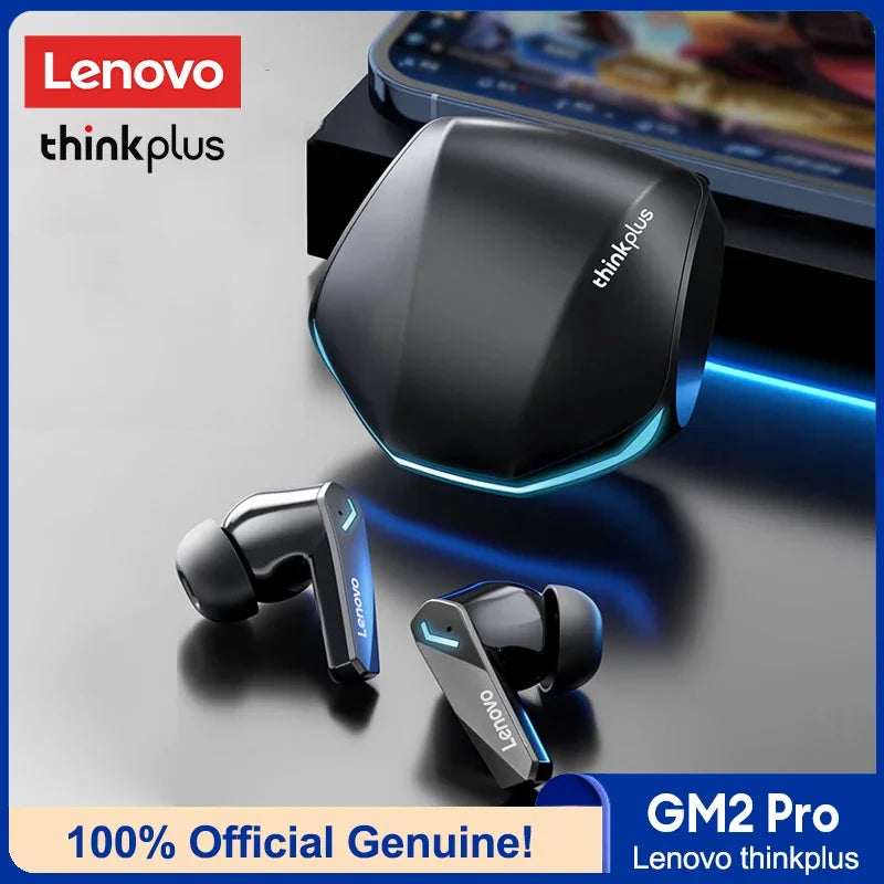 Auriculares inalámbricos para juegos Lenovo GM2 Pro, nuevos, con pantalla digital LED, deportivos, con llamadas HD, baja latencia y resistentes al agua