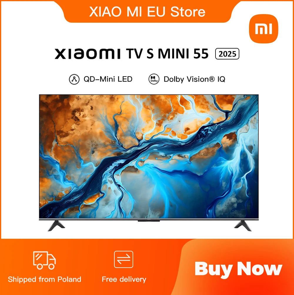 Xiaomi S Mini 55 144Hz Qd-Mini Led Dolby Vision ®       Iq, Dolby Atmos ®       Google Tv