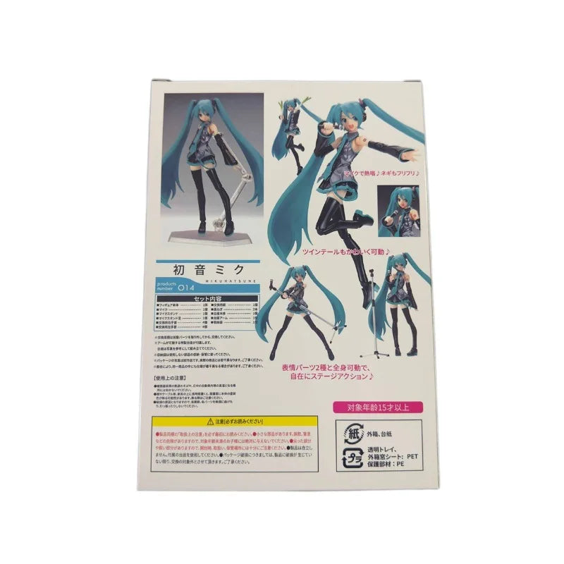 Hatsune Miku 2026 New Anime Girl Figure Figma 014 Virtual Singer Miku Joint Movable Model Statue Toys Doll