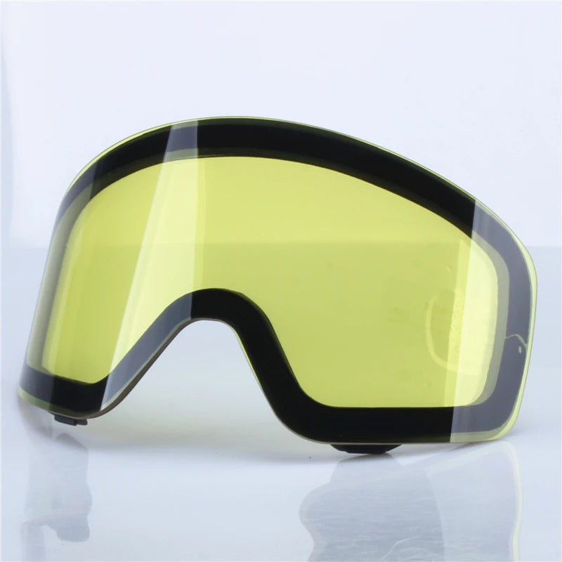 Cubierta abatible magnética, gafas de esquí antiniebla de doble capa, gafas de Snowboard, gafas para motos de nieve, protección óptica para deportes al aire libre