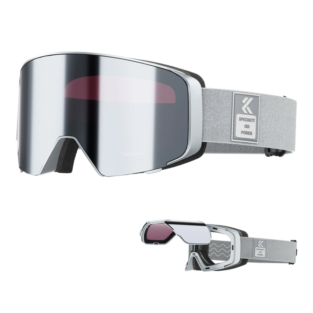 Kapvoe gafas fotocromáticas para nieve, gafas de esquí para mujer, snowboard, esquí en nieve, hombres, antiniebla UV400, gafas para motos de nieve, motocicleta