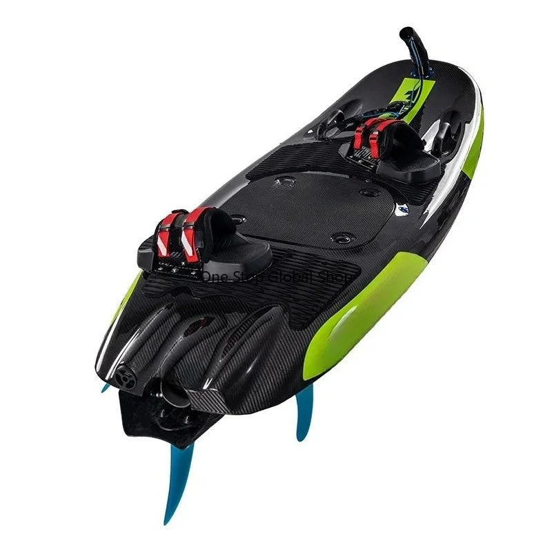 Tabla de surf a motor de gasolina con un solo chorro, Jetboat, tabla de surf a motor con pedal para deportes acuáticos de alta velocidad