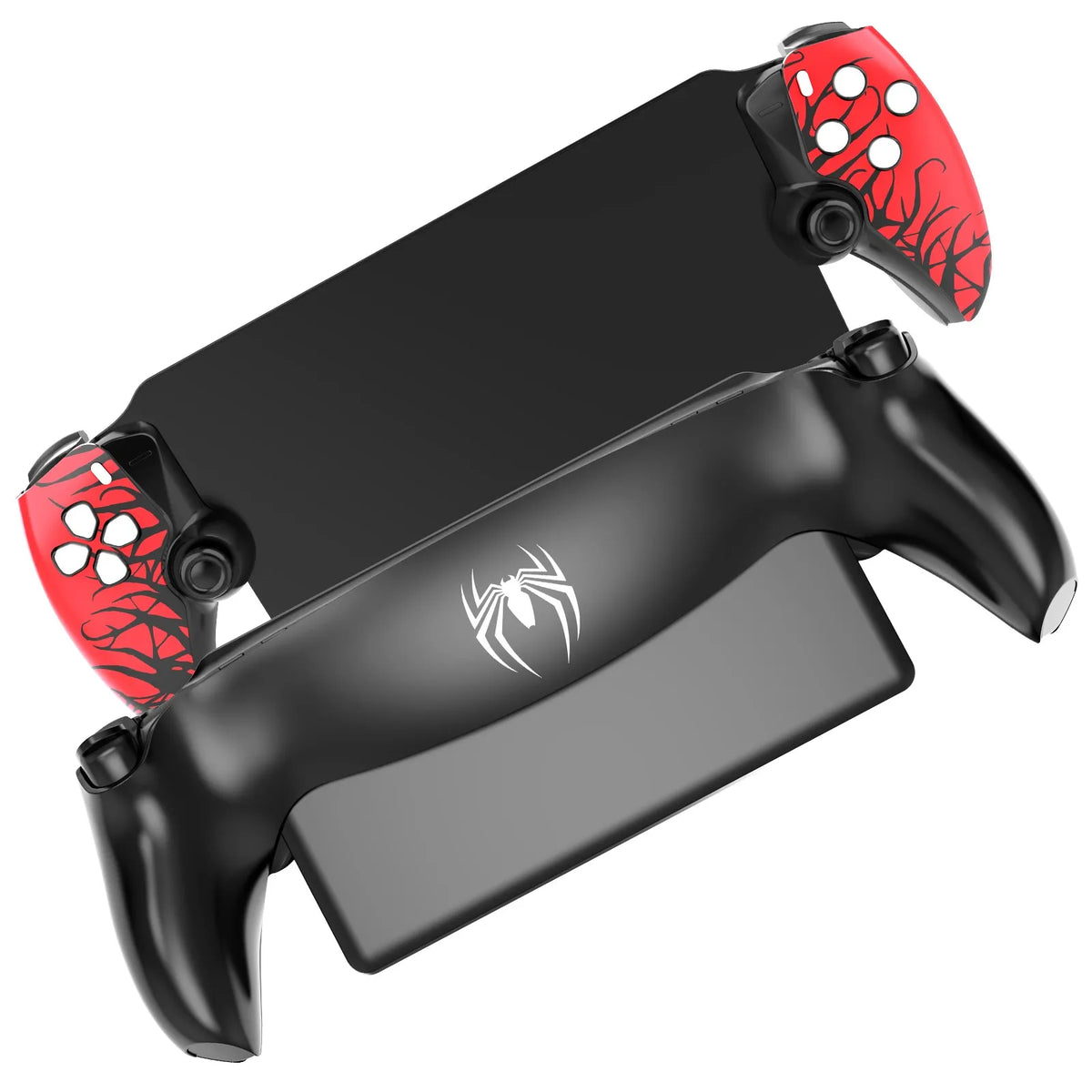 REMANK Carcasa de repuesto para PS5 Portal, edición limitada con diseño de cara de Spider, cubierta frontal y trasera para accesorios de Playstation Portal