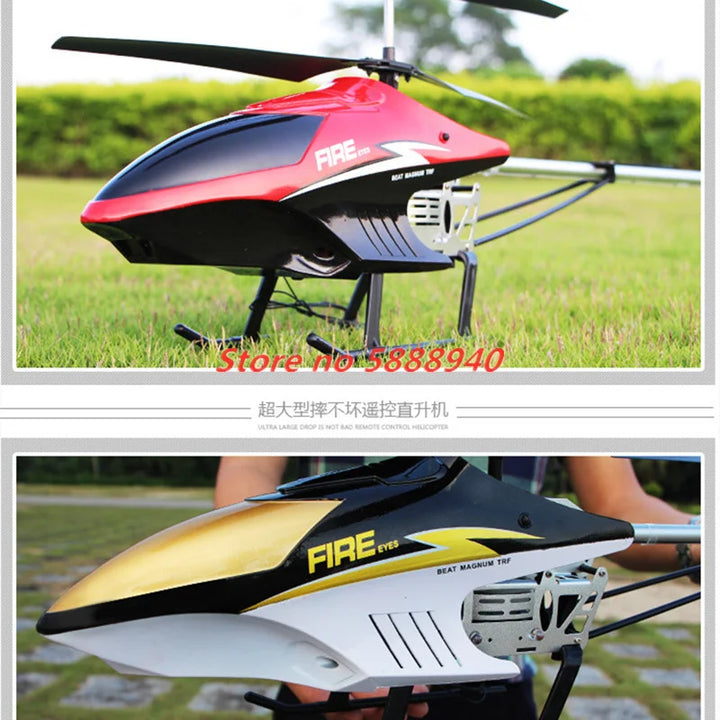 Helicóptero RC de Aleación Actualizado, 2.4G, 150M, 85CM, Gran Tamaño, Resistente a Caídas, con Luces LED, Control Remoto, Regalos