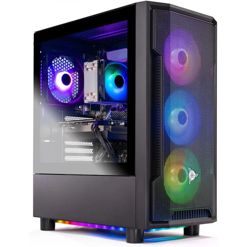 PC de Escritorio para Juegos Shadow, Ryzen 5 9600X 3.9 Ghz (5.4GHz Turbo), RX 9060 XT 8GB, SSD NVMe Gen4 de 1TB, 16GB de RAM DDR5 600