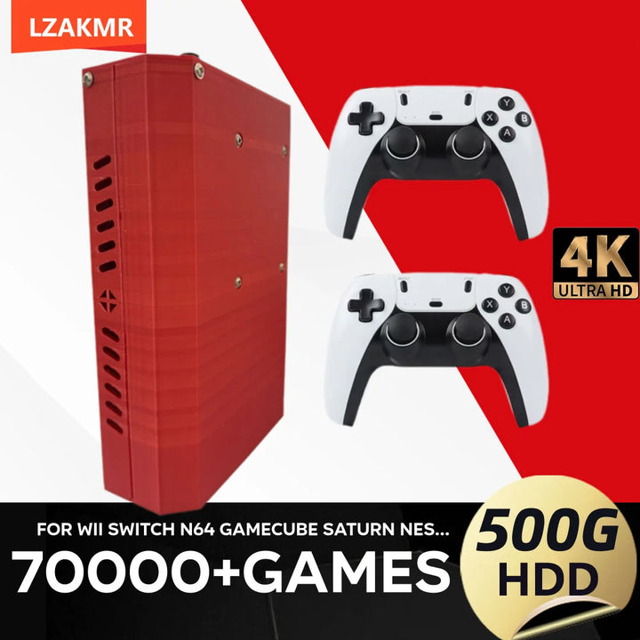 Consola de juegos 500G 4G RX1 con Batocera y Windows 11, procesador I3_3110M, más de 70000 juegos para Wii, PS2, XBOX, PSP, GameCube y N64. Admite el modo de juego para cuatro jugadores.