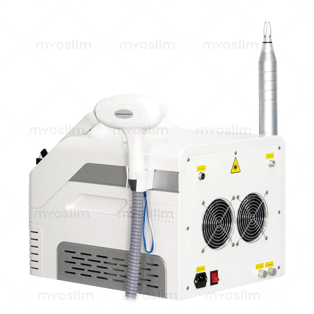 Máquina de Picosegundos de Diodo 2 en 1 - 808nm 755nm 1064nm para Depilación Permanente, Eliminación de Tatuajes y Rejuvenecimiento de la Piel