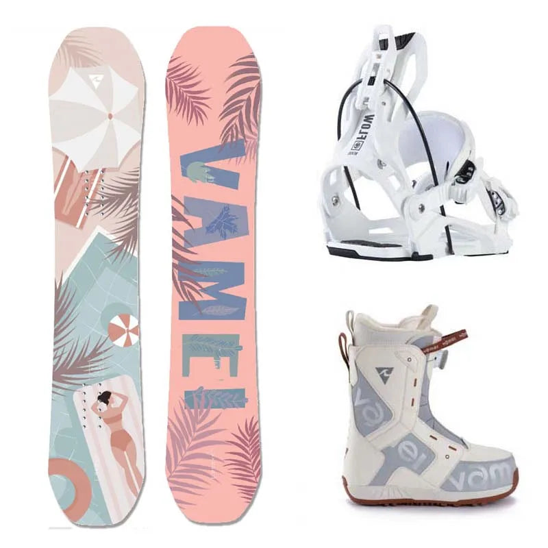 Snowboard negro ajustable Snowboard de aluminio y paquete Paquete de snowboard para hombre