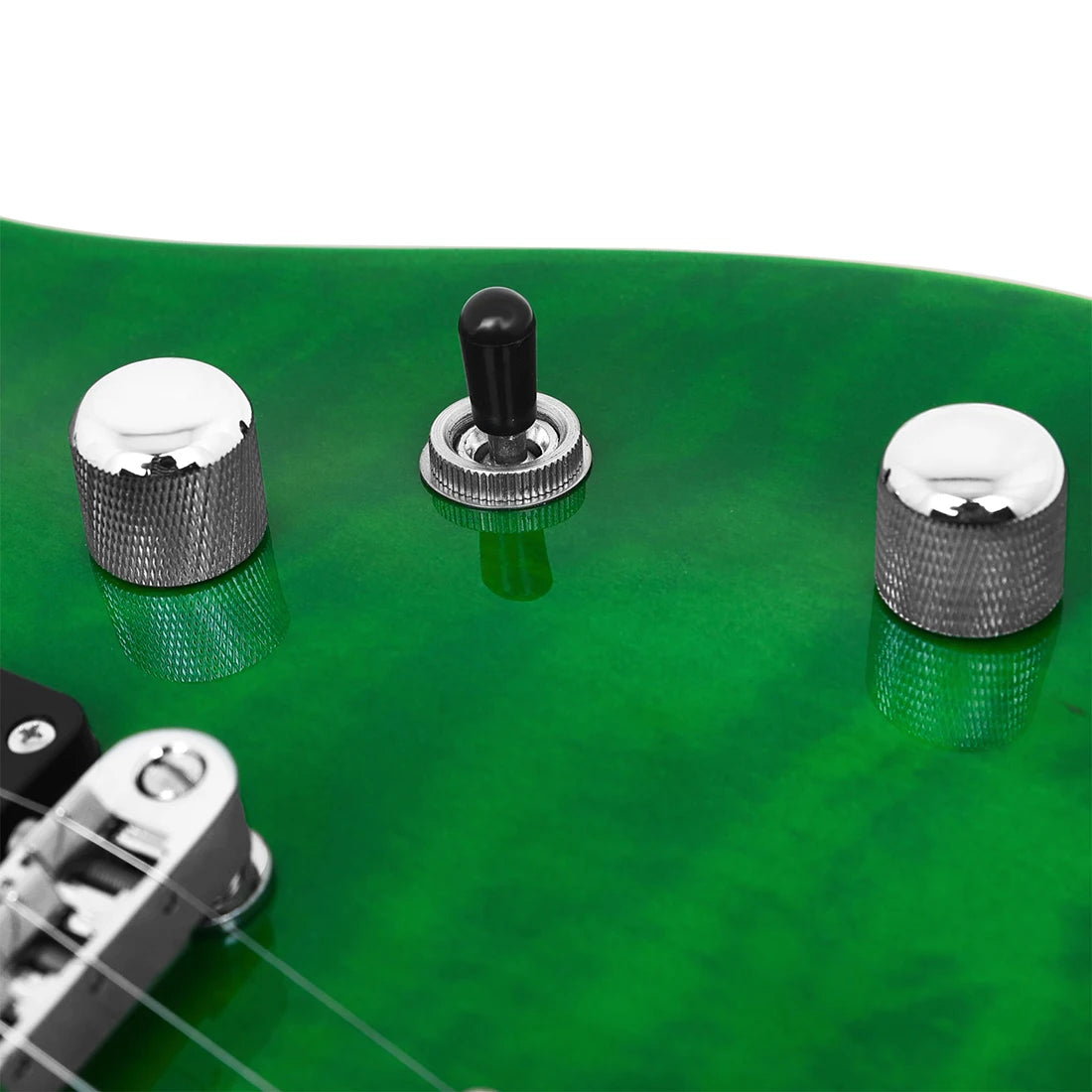 IRIN-Kit verde para guitarra eléctrica, tecnología, diapasón de madera, perspectivas, sonido melodioso elegante para guitarra principiante, el mejor regalo