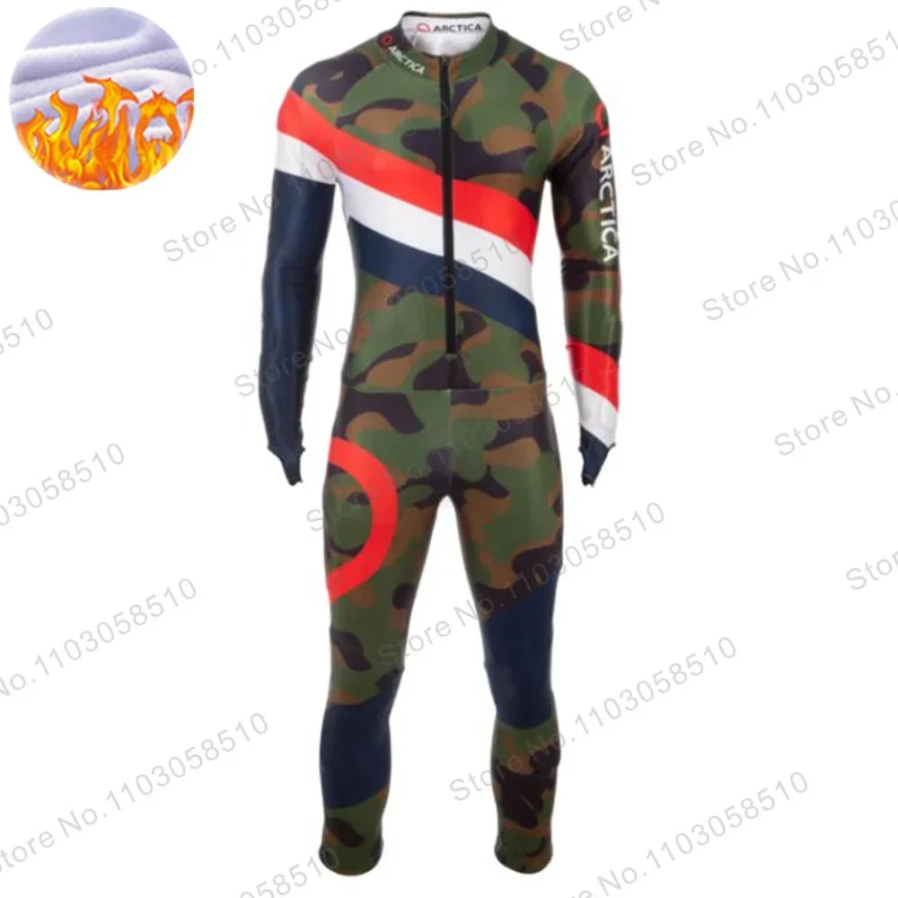 Trajes de Invierno para Hombre, Trajes de Esquí de Una Pieza, Traje de Carreras de Esquí de Alto Rendimiento, Traje de Snowboard Deportivo Sin Relleno 2025