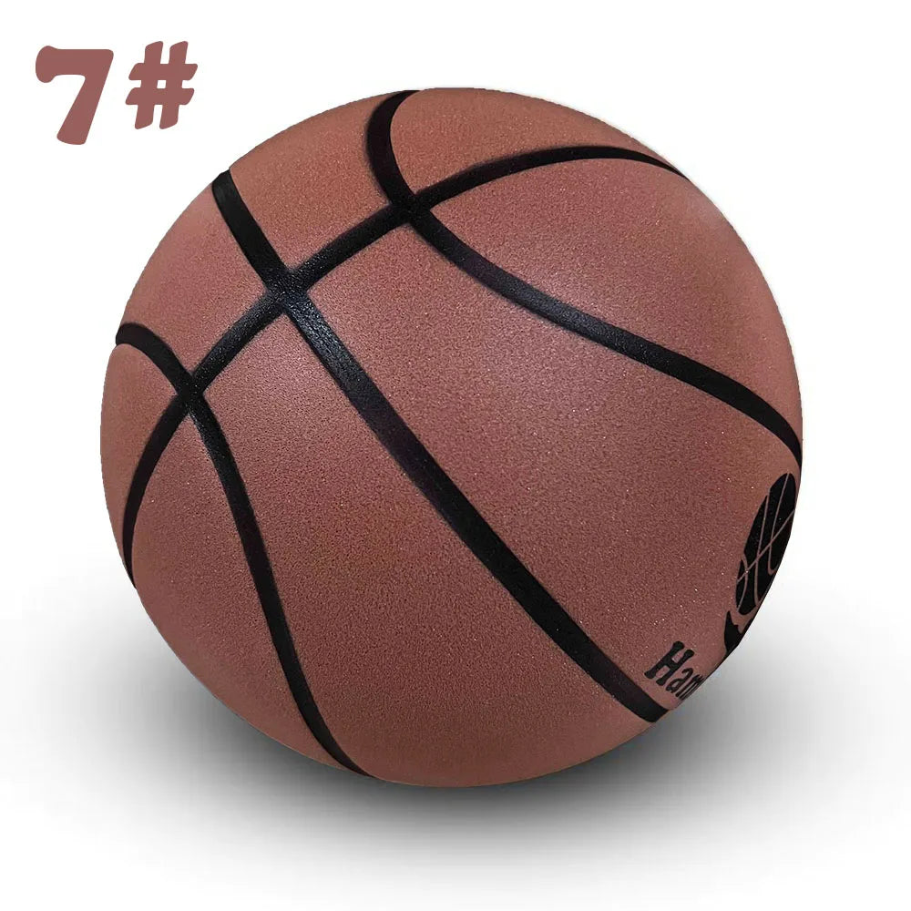 Baloncesto silencioso ranurado talla 7 #   6 #   5 #   Hombres/mujeres/niños Dribble en interiores práctica rebote silencioso suave bola de espuma sin aire sin ruidos