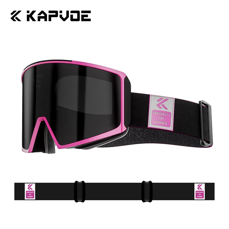 KAPVOE-Gafas de esquí para hombre y mujer, lentes para Snowboard, esquí de montaña y deportes de nieve