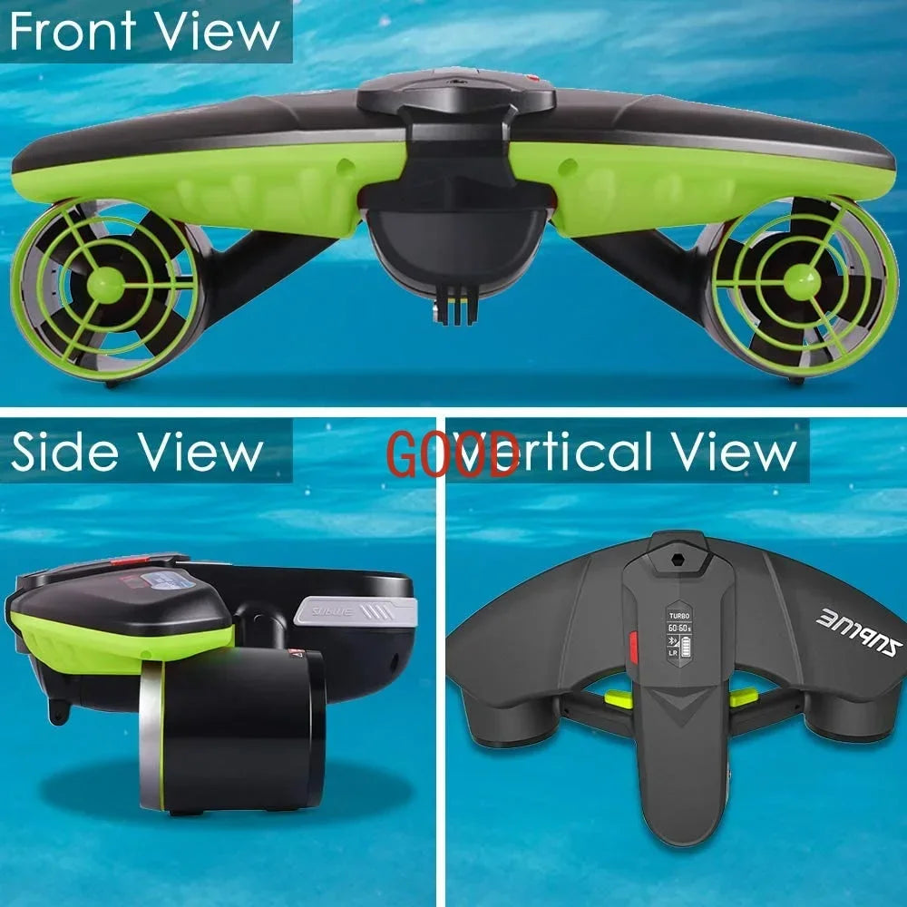 TAO 158WH Sublue Navbow, Scooter Submarino de 75 Minutos de Autonomía, Scooter Eléctrico para Buceo a 4.47 mph, Scooter Submarino Resistente al Agua hasta 40 Metros