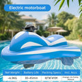 Moto acuática eléctrica inflable, con una velocidad de 6 a 8 km/h, resistente al agua (IPX7), ideal para niños y adultos, un juguete motorizado para la piscina.