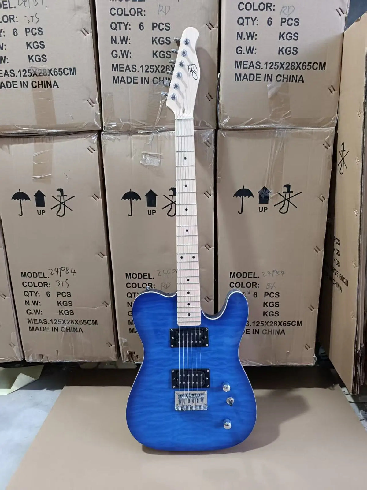 Guitarra Eléctrica de 6 Cuerdas con Pastillas Humbucker HH, Pasiva 1V1t3w, 20 Trastes, Cuerpo de Caoba, Mástil de Palisandro