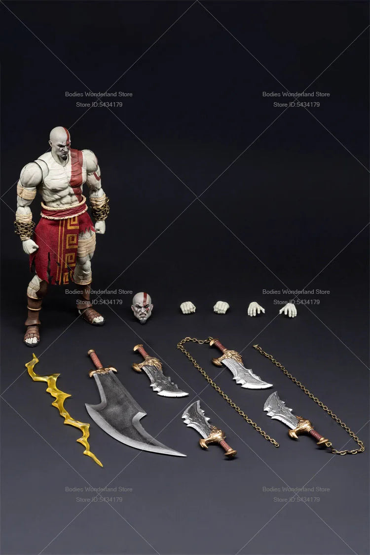 SIGMA STUDIOS GOW-01A 1/12 Scale Spartan White Sharpshooter Kratos GODSLAYER Male Soldier 6inch Action Figure Doll Collection