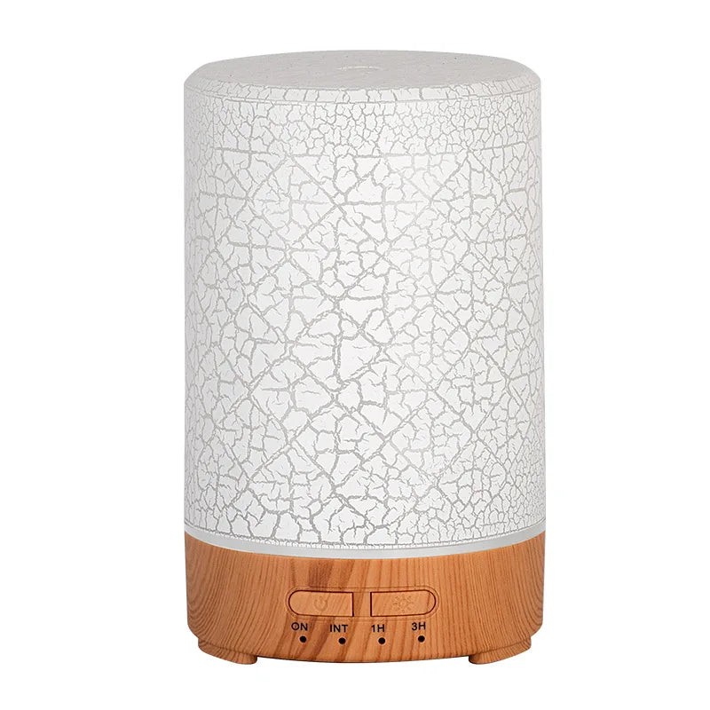 Difusor de aceites esenciales (sin aceite) con alimentación USB y luces LED de 7 colores, humidificador ultrasónico para sala de estar u oficina
