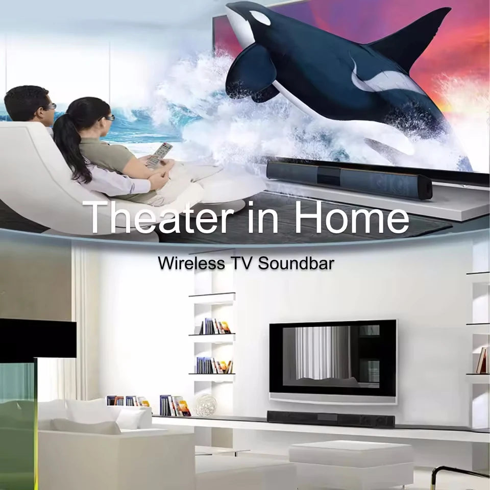 Barra De sonido para TV, Subwoofer, Altavoz Bluetooth, barra De sonido, caja De música, Radio inalámbrica, FM, Caixa De Som Big Bocina Bass Blootooth Coluna