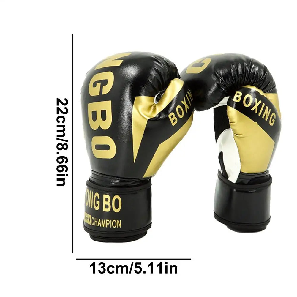 1 par de guantes de entrenamiento de boxeo, guantes de ejercicio de lucha, guantes de boxeo de cuero para niños, guantes de gimnasio para tren, Protector de manos