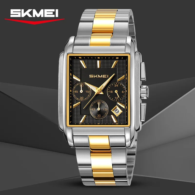 SKMEI 2339 Quartz Watch Fashion Quartz Watches Men's Watch Business Multi-functional Six-hand Watches Waterproof Wristwatch