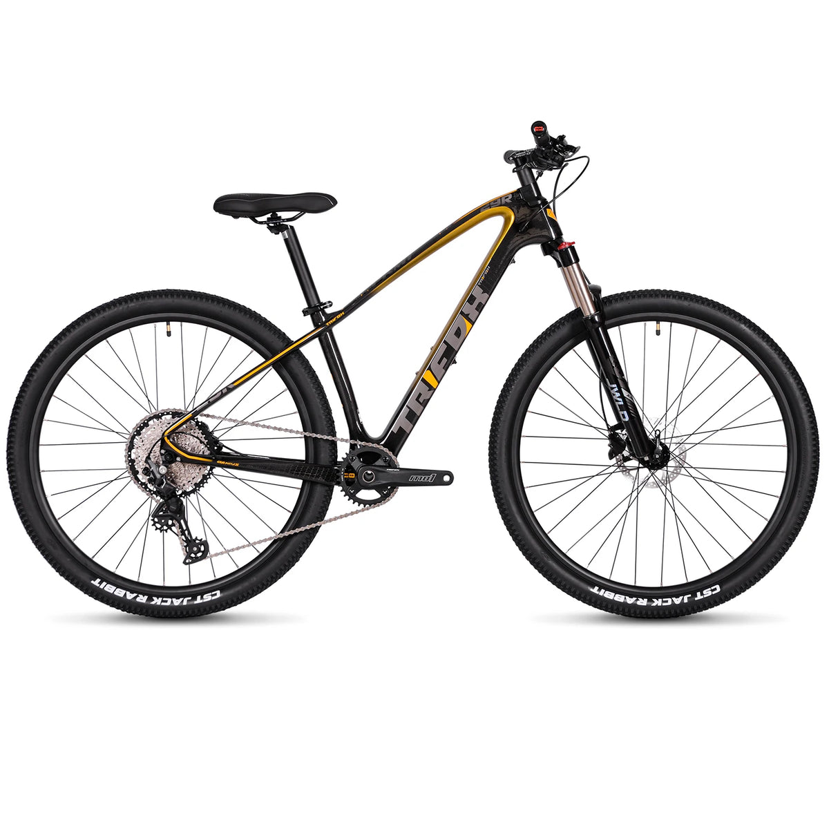 Bicicleta de montaña rígida TRIFOX MTB de fibra de carbono 29er con frenos de disco hidráulicos SHIMANO M6100 de 12 velocidades, bicicleta completa