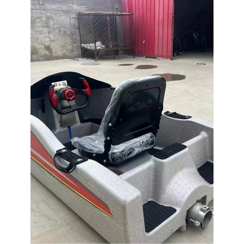 Moto Acuática Eléctrica, Jet Ski Motorizado de Doble Velocidad de 52 km/h para 2 Adultos, Carga de 150 kg y 90 Minutos de Autonomía para Deportes Acuáticos y Esquí