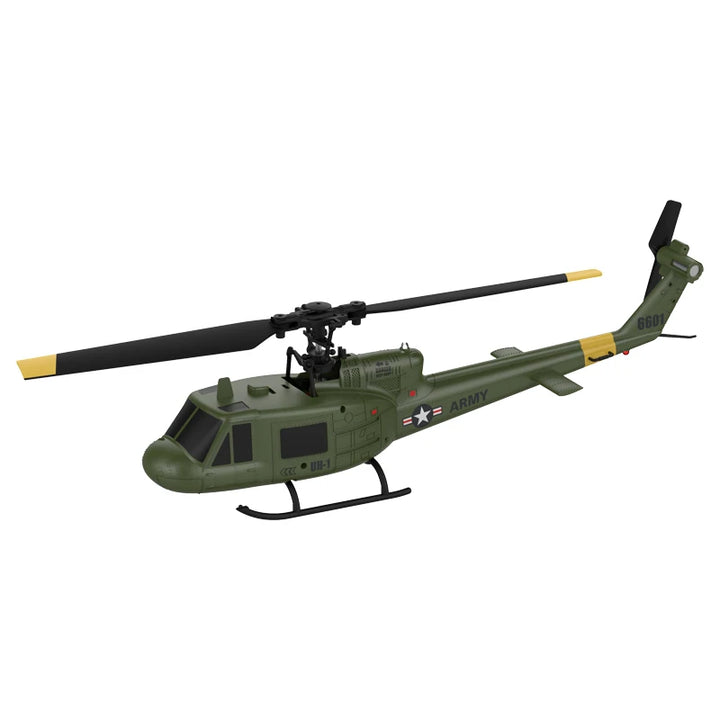 Helicóptero RC KOOTAI F06 UH-1 Huey 2.4G 4CH con Flujo Óptico, Localización, Mantenimiento de Altitud, Sin Flybar, Escala 1:48