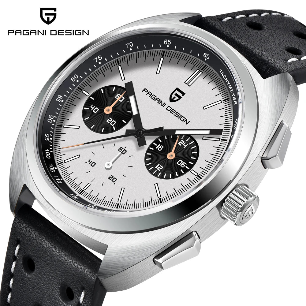 PAGANI DESIGN 2026 New Men's Watches Luxury Quartz Wrist Watch For Men Sapphire Speed Chronograph Retro Dial Clock Reloj Hombre