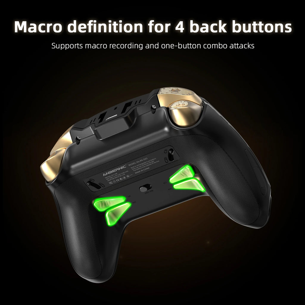 Controlador de Juegos Inalámbrico con Pantalla Interactiva Anbernic RG G01 Compatible con PC/Steam/Linux/Android/Switch/IOS con Efecto Hall