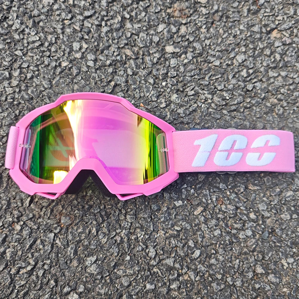 Gafas de Motocross MX Todoterreno, Antipolvo, Antiviento, con Lentes de PC para Casco de Carreras de Motocross