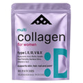 30 Parches de Péptidos de Colágeno Hidrolizado con Vitamina C, E y Biotina, Parches Transdérmicos para la Salud del Cabello, la Piel, las Uñas y las Articulaciones
