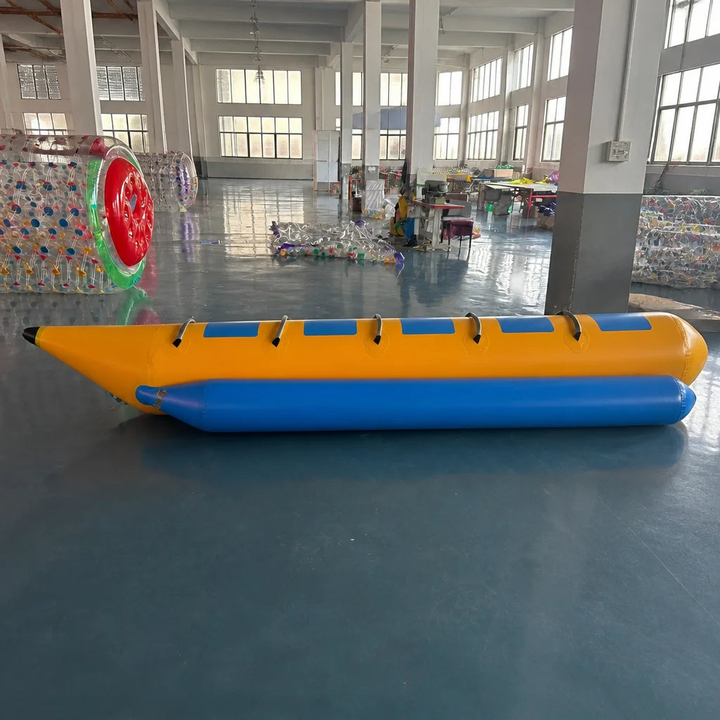 Bote de Nieve Inflable Resistente 2027 para 3-5 Personas, Trineo de Esquí de PVC Duradero, Trineo Acuático Gigante de Invierno para Exteriores