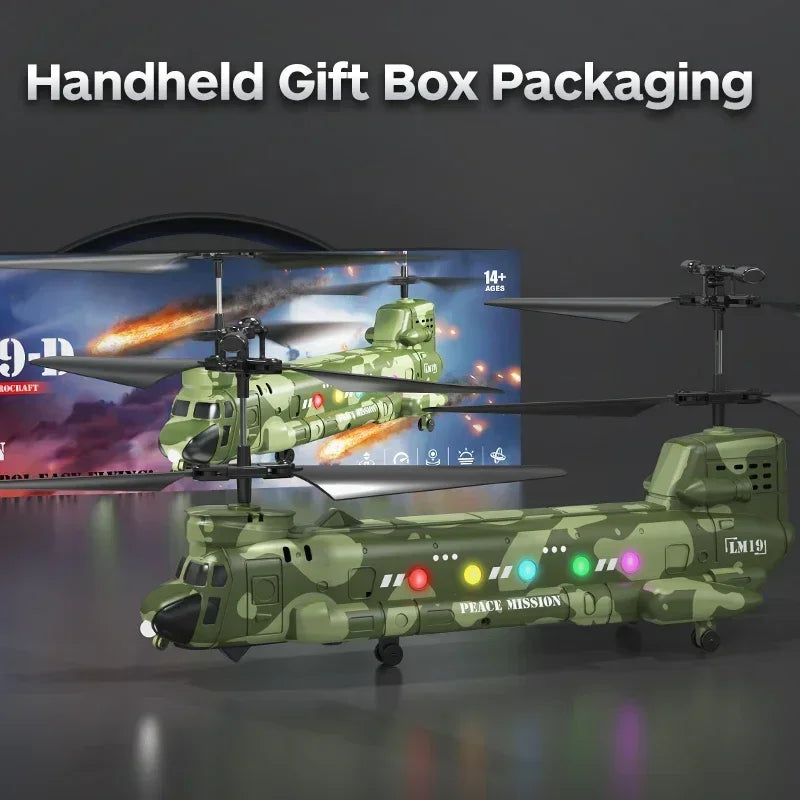 Helicóptero Rc con cámara, Avión de Control remoto, fotografía aérea, avión con luz, modelo eléctrico, juguete, regalo para niños, LM19-D