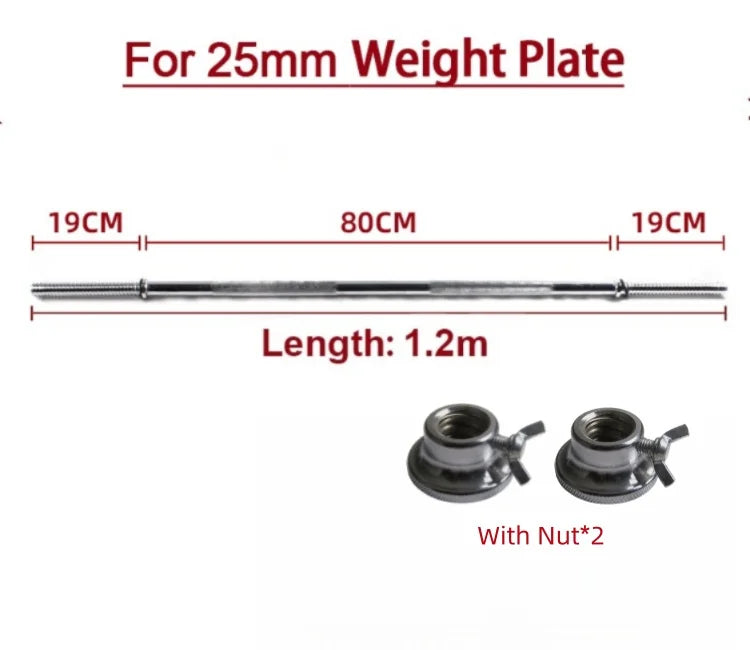Barra de pesas para Fitness, recta sólida y curva, levantamiento de pesas, varilla de entrenamiento, placa de peso de gimnasio, discos de mancuernas, 20mm, 50mm