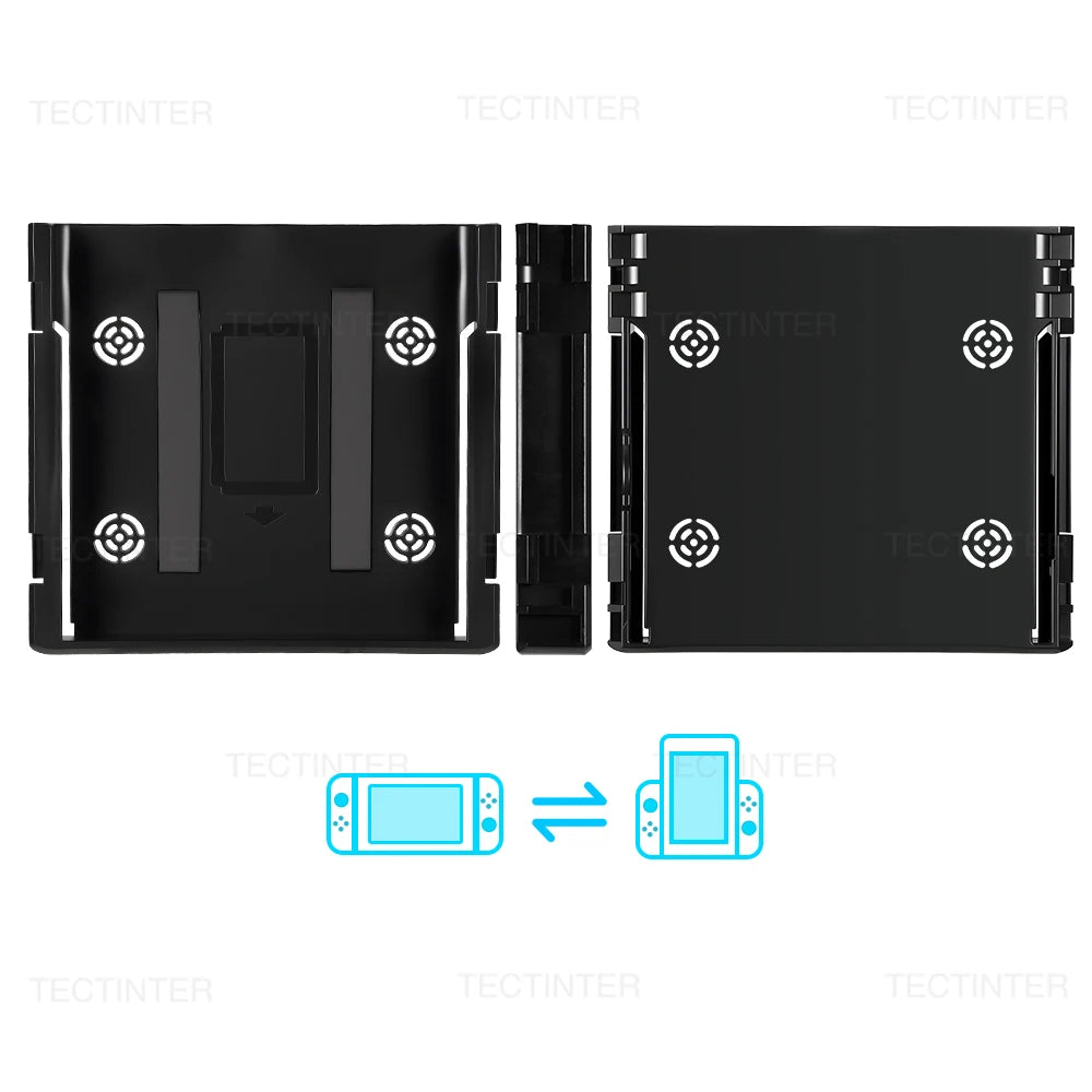 Para Nintendo Switch 1/OLED consola de juegos soporte Vertical agarre controlador abatible accesorios de mando para Switch Joystick de mano