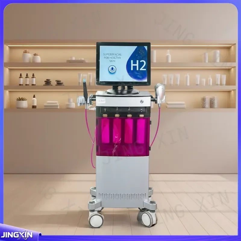 Máquina Facial Profesional de Oxígeno y Agua para Hidratación Profunda, Cuidado de la Piel, Limpieza de Poros, Equipo de Belleza para Spa y Salón