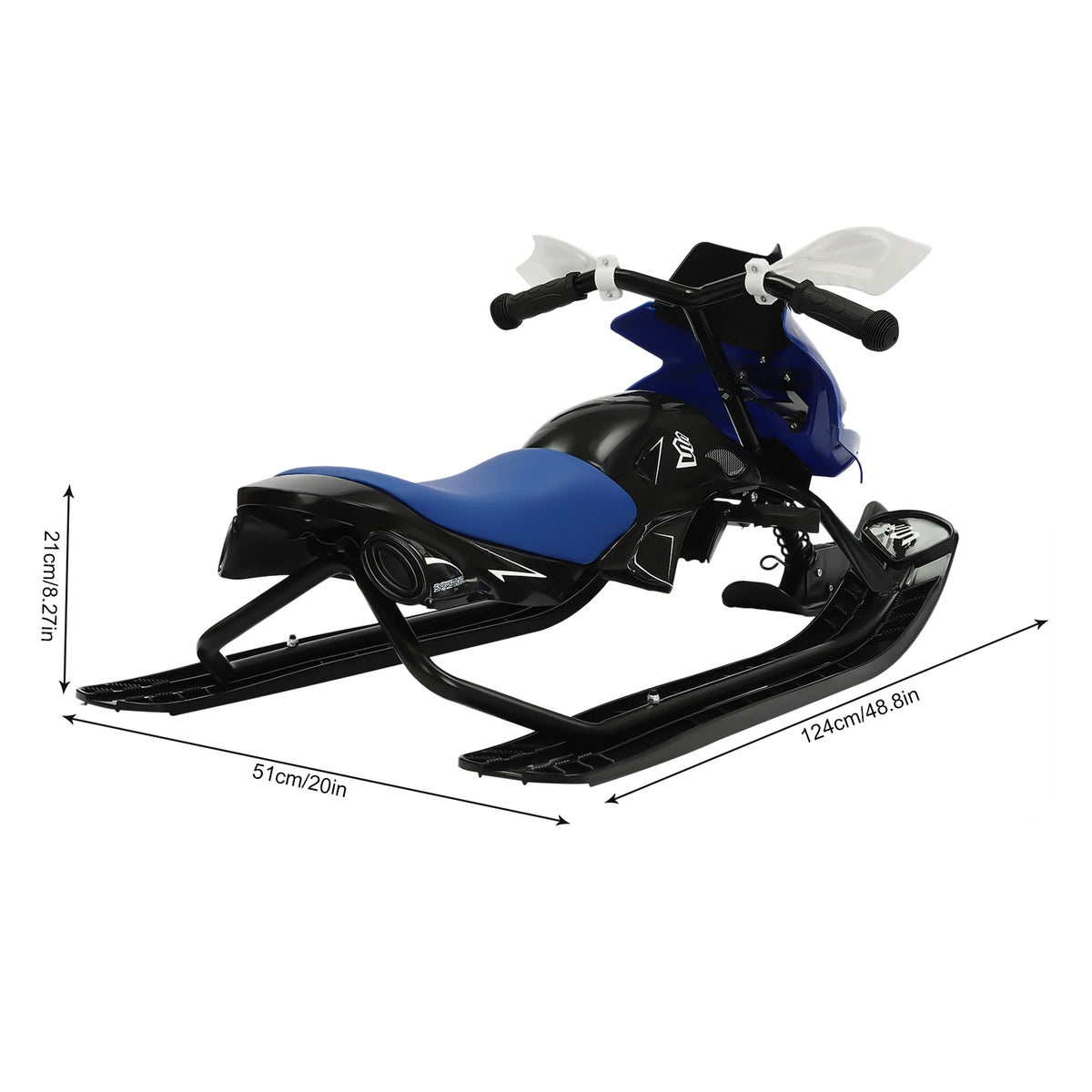 Trineo de dirección, esquí, nieve, trineo de nieve con cuerda de tracción de 80cm de alto, capacidad 80Kg/176,37 Lbs