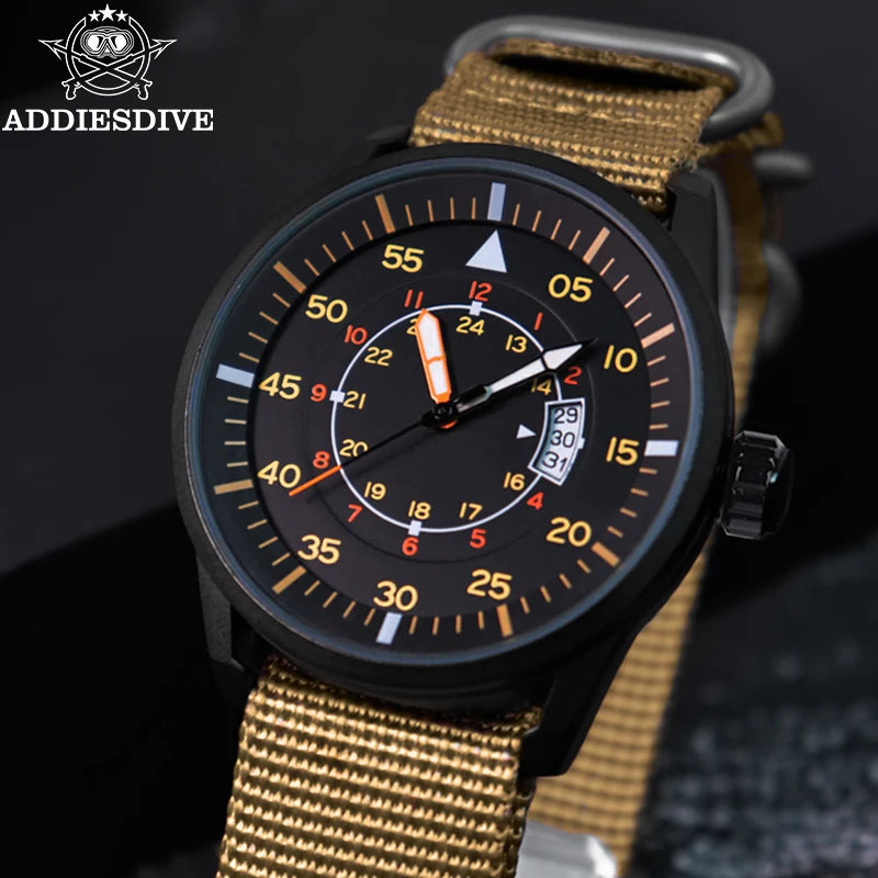 ADDIESDIVE Relojes de hombre de lujo luminosos, reloj de cuarzo para hombre, resistente al agua 50M con fecha